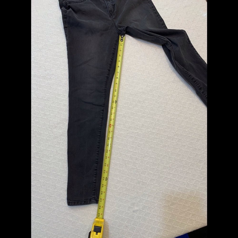 D.Jeans Women's Size 8 Straight Denim Black Jeans Pre-owned 27.5 Inseam - Picture 4 of 6